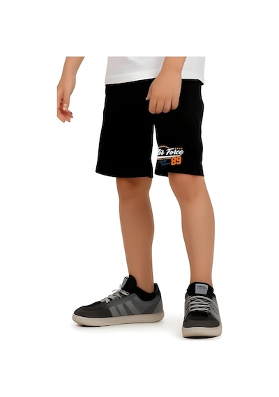 Fyk Kids Erkek Çocuk Baskılı Sıfır Kol Air Force Alt-üst Takım Beyaz