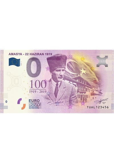 0 Euro Hatıra ve Koleksiyon Parası - Amasya 2019 Föylü