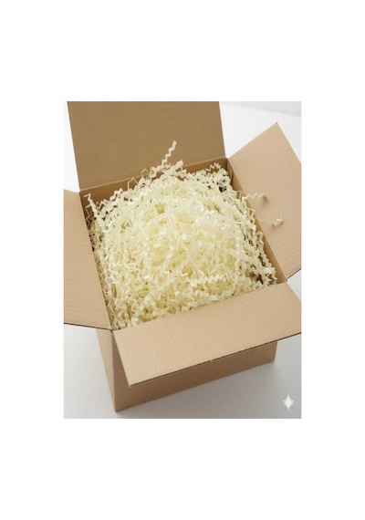 Açık Sarı Z Zigzag Kırpık Kâğıt Hediye Kutu İçi Dolgu Süsleme Ve Dolgu Malzemesi 1 Kg