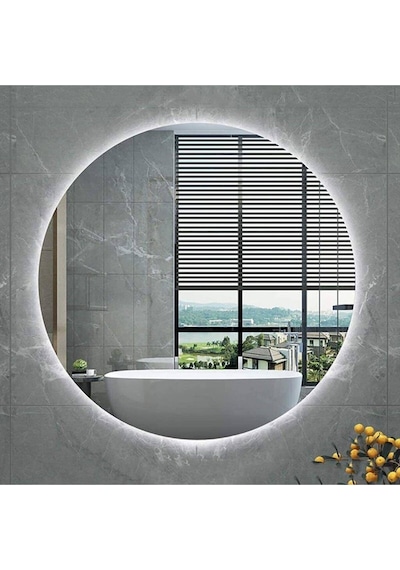 70 Cm Beyaz Ledli  Banyo Aynası Tuvalet Aynası