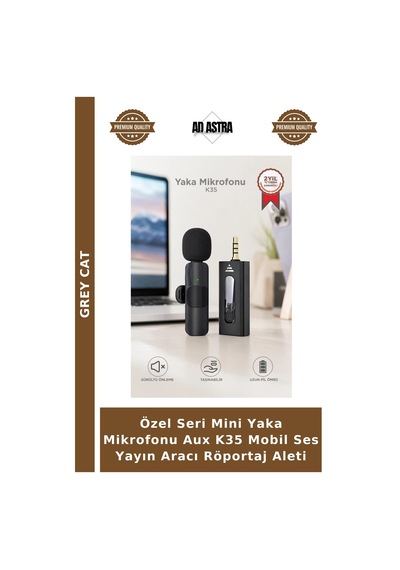 Özel Seri Mini Yaka Mikrofonu Aux K35 Mobil Ses Yayın Aracı Röportaj Aleti