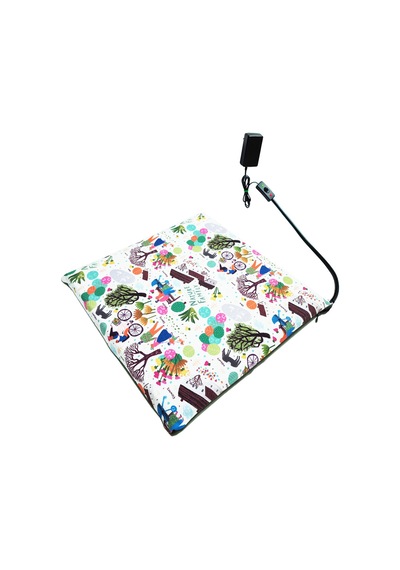 Kedi Minderi Isıtmalı Model 45x45cm 12v Adaptörlü Su Geçirmez Kdtes33
