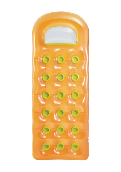 Intex Bardaklı Kırmızı Yatak 188x71 Cm - Turuncu