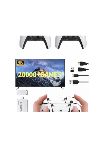 Yeni Nesil 3d 4k 2000 Oyunlu Game Stick Retro Oyun Konsolu Çift Kollu