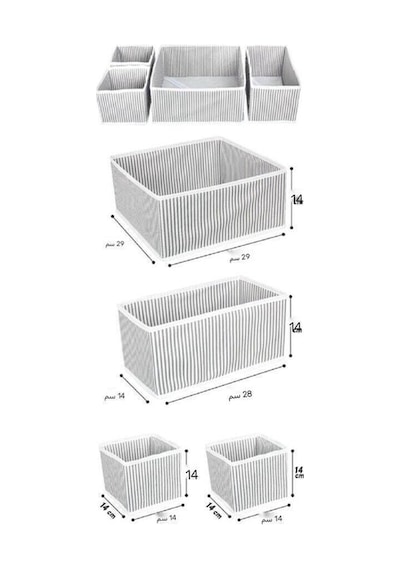 4'lü Çekmece Düzenleyici Dolap Içi Çekmece Düzenleyici Çekmece Organizer Renkli