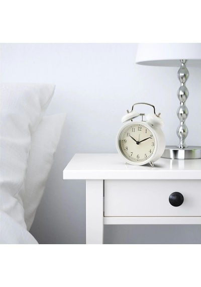 Ikea Dekad Analog Nostalji-alarmlı Saat Çanlar Çalar Saat İle Metal Kasa Ve Ön Cam G X D X Y 10 X 6 X 14 Cm Beyaz Sku: Smg8690010171191