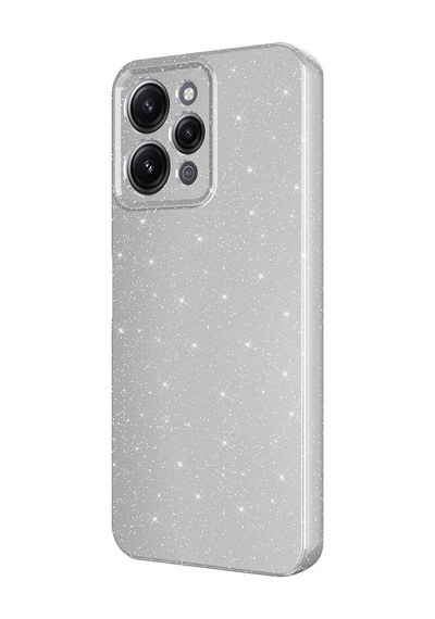 Xiaomi Redmi 12 Kılıf Kamera Korumalı Simli Silikon Üstün Koruma Pazarplus Lila
