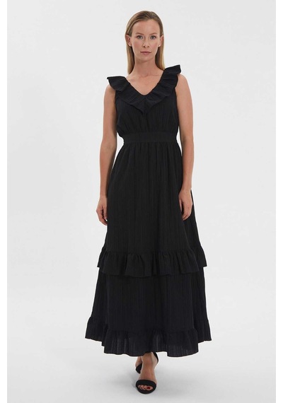Selen Kadın Elbise 24ysl7417 Siyah