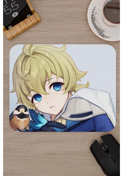 Mika Genshin Impact Anime Oyuncu V4 - 22x18 Gaming Mouse Pad Fare Altlığı
