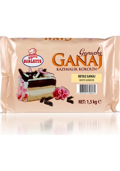 Katsan Ovalette Beyaz Ganaj Çikolata 1500 G