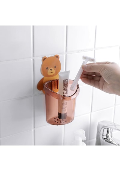 Kendinden Yapışkanlı Düzenleyici Organizer Ayıcık Desenli Banyo Organizeri Diğer