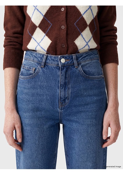 Lcw Comfort İndigo Straight Fit Kadın Jean Pantolon