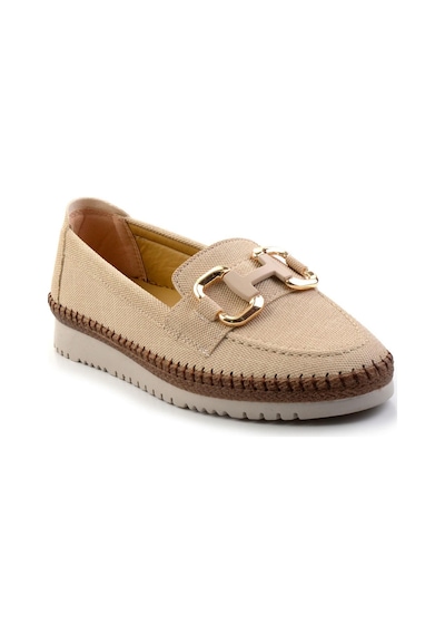 Bambi Bej Kadın Loafer Ayakkabı K01536194009 Bej