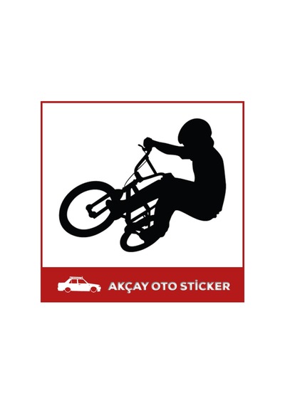 Bisiklet Sticker Akrobasi Bisikleti Sticker Araba Sticker