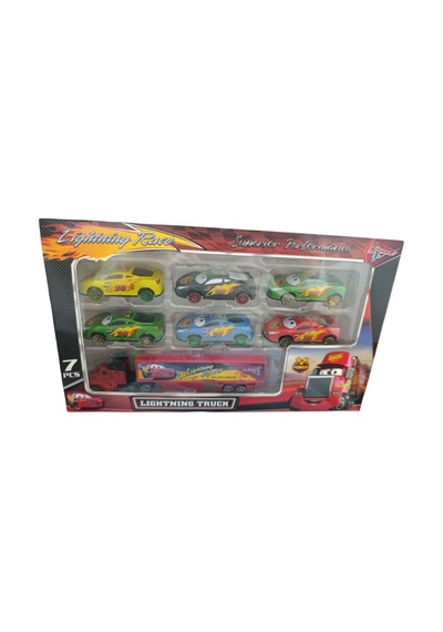 Toysan Tır Ve 6 Lı Metal Araba Seti Spr-56 Çok Renkli