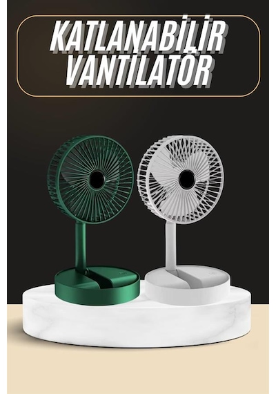 Lvsqvr Katlanabilir Usb Şarjlı Masaüstü Soğutucu Mini Fan Telefon Tutucu