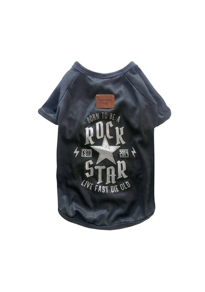 Alphadog Rock Star Küçük Irk Köpek T-shirtü
