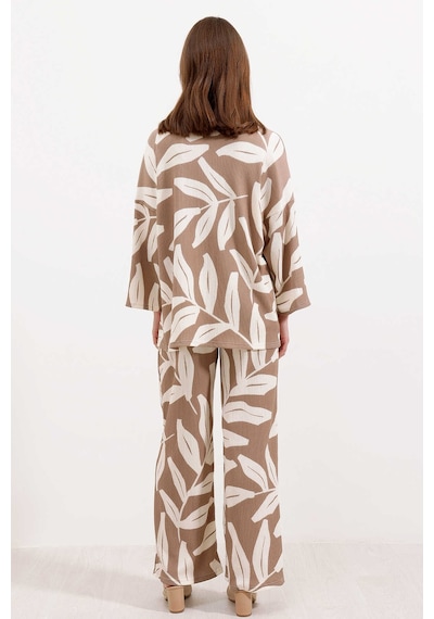 Bigdart Gabria Desenli Kimono Takım Vizon