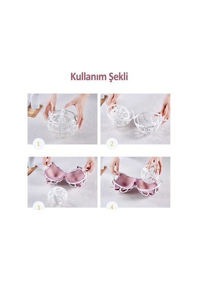 Plastik Sütyen Koruyucu Yıkama Topu Diğer