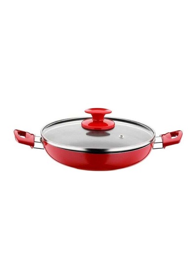 Papilla Redio 6Lı 18-20-22 Cm Yumurta Sahan Seti. Kırmızı