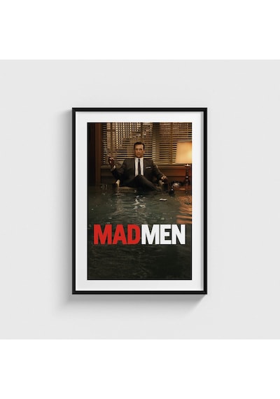 Mad Men Dizi Posteri Tablo Çerçeveli Poster Duvar Dekorasyonu Siyah Çerçeveli Tablo Siyah Çerçeveli Tablo Dn11d520sıyah