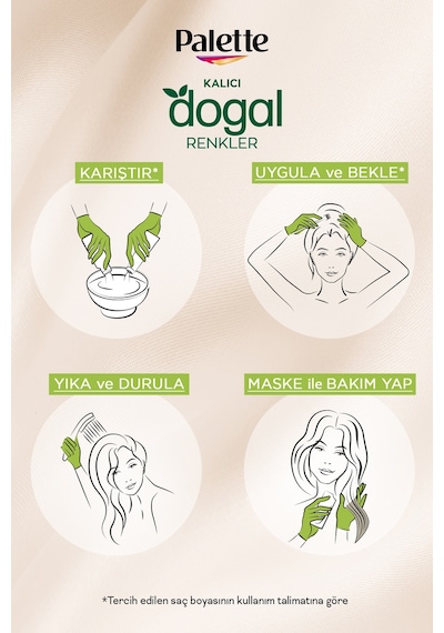 Palette Kalıcı Doğal Renkler Saç Boyası 8 - 77 Tarçın Bakır (551838763)