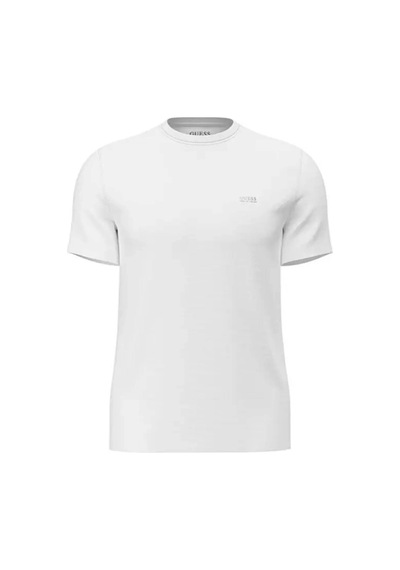 Guess M6rı19kd202 Ss Cn New Tech Stretch Erkek Tişört Beyaz