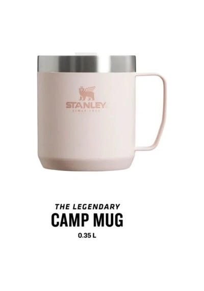 The Legendary Camp Mug Kapaklı Termos Bardak 0.35l 12oz - Rose Quartz