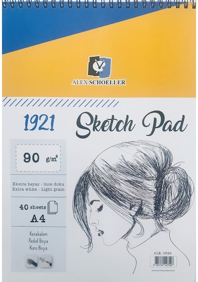 Alex Scheoller Sketch Pad 90Gr. A4 - 40 Yaprak
