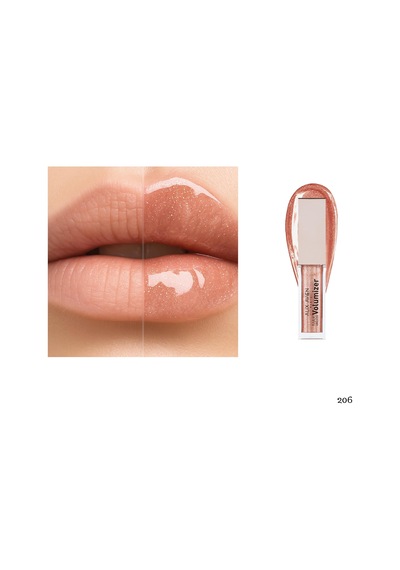 Maxivolumizer Lipgloss 206 - Peachy Stardust - Kalıcı Ve Nemlendirici Ruj - Dolgunlaştırıcı Etki Diğer