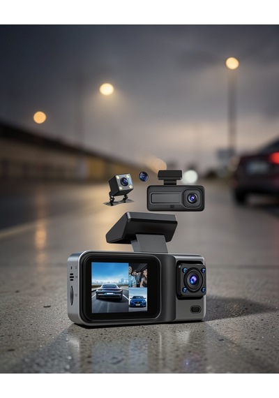 3 Kamera 360 Full Hd Araç Güvenlik Sistemi Uczzzgenişaçılıaraçkamera-1
