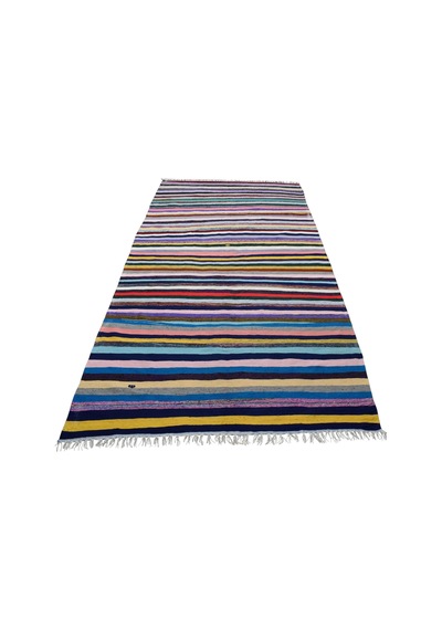 Zehra Abla Halı Yeni El Dokuma Yekpare Tek Parça Bukleli Pamuklu Kilim 6286