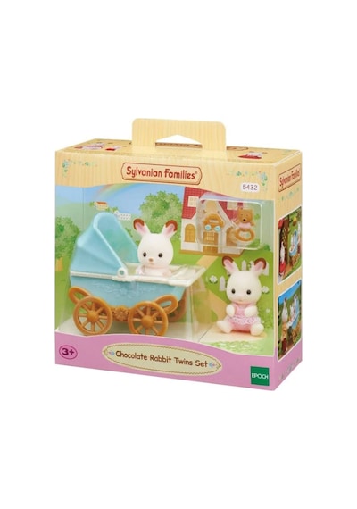 Sylvanian Families Çikolata Kulaklı İkiz Tavşan Bebek 5432