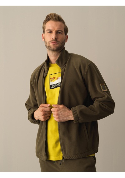 Xint Haki Regular Fit Dik Yaka Polar Sweatshirt 350152