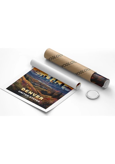 Çerçevesiz Poster Denver'ın Parlayan Ufku