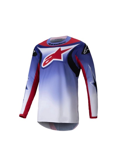 Alpinestars Fluid Wurx Kros Motosiklet Jerseyi Mavi Kırmızı