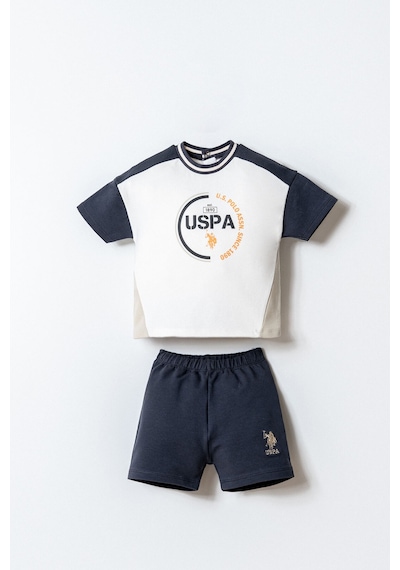 U.s. Polo Assn. Erkek Bebek Beyaz Şort Takım 5274-49938 Beyaz