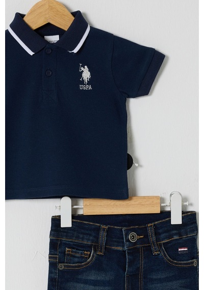 U.S. Polo Assn. Erkek Bebek Lacivert Takım 5274-48231 Lacivert