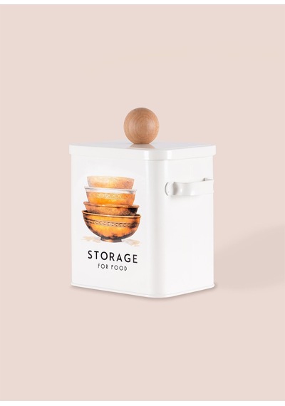 The Mia Storage Mutfak Saklama Kabı 13x20x23 Cm Beyaz