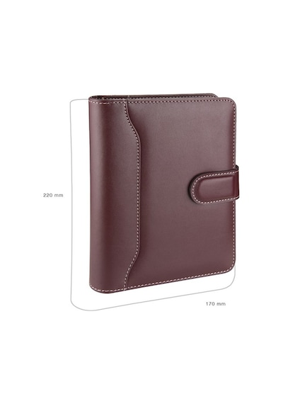 Organizer Ajanda Tarihsiz Çizgili 17x22 CM - Bordo
