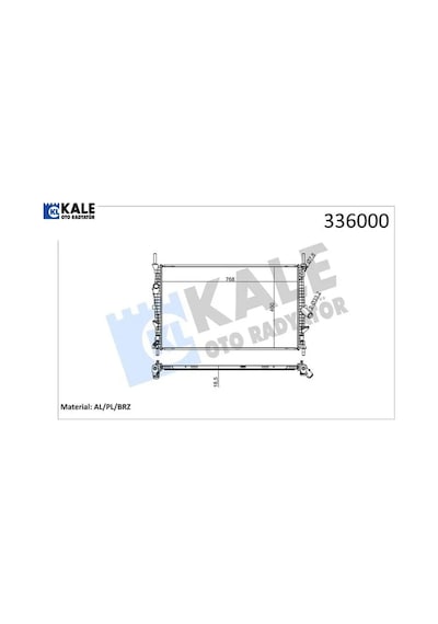 Motor Su Radyatoru Transıt Tuorneo Custom V362 V363 2.2tdcı 100ps 125ps 135ps 140ps 155ps 12 Kale Radyatör Bk218005cc