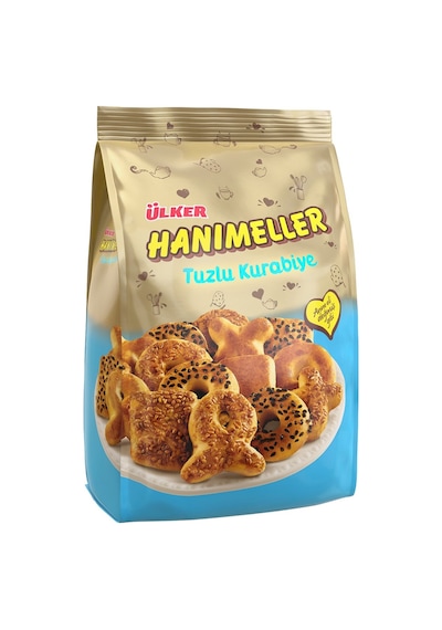 Ülker Hanımeller Karışık Tuzlu Kurabiye 5 x 150 G