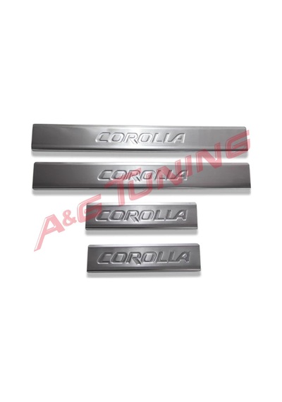 Ttoyota Corolla Krom Kapı Eşiği Takımı 2007-2010 Paslanmaz Çelik