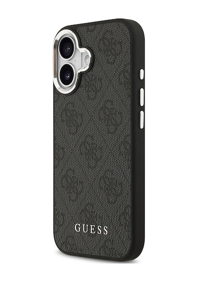 Apple Uyumlu iPhone 17 Kılıf Guess Lisanslı M-safe Özellikli 4g Klasik Yazı Logolu Kapak Siyah Siyah
