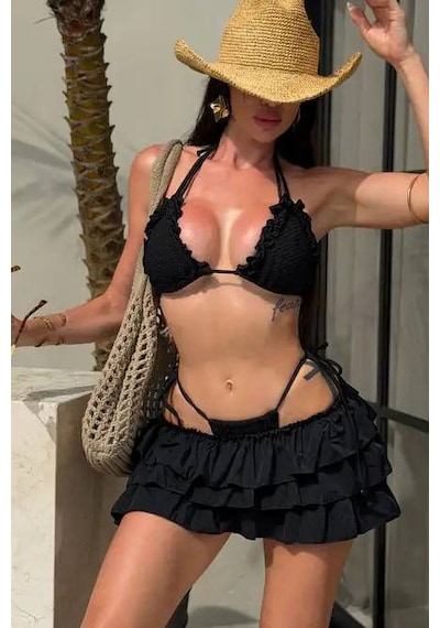 Leticia Brazilian Bikini Set - Siyah