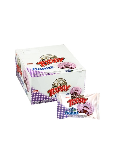 Today Donut Kek Yabanmersinli 35Gr. 24 Adet (1 Kutu)