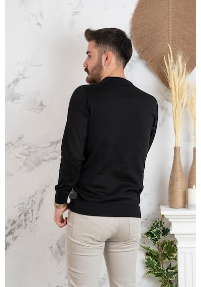 Nehir By Faruk Ülker Sıfır Yaka Regular Fit Erkek Triko Kazak (516906421)