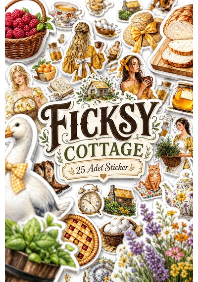 Kır Evi Ve Mutfak Sticker Seti - 25 Adet Etiket Çıkartma Diğer