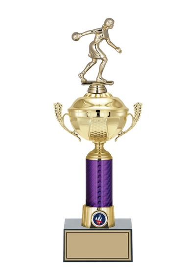 Odak Kupa - Figürlü Kupalar - Bowling Kadın Figürlü Kupalar Fg-060 C - 40 Cm Altın - Beyaz