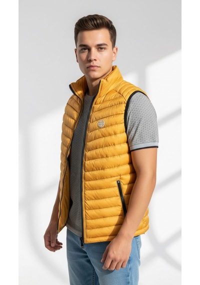 Plus Scorpion Erkek Şişme Mevsimlik Yelek Hafif, Fermuarlı, Şık Ve Rahat S-xxl HARDAL